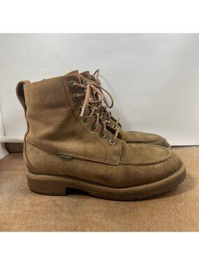 Tecovas The Rugged Moc Roughout Natural Lace Up Men's Size 8 D Suede Boots